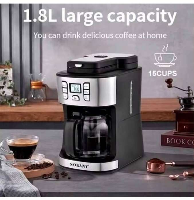 Sokany 2 In 1 Automatic Drip 15 Cup Coffee Maker