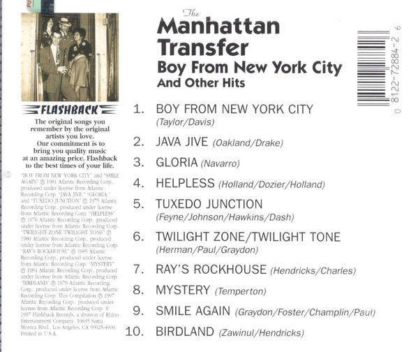 CD - The Manhattan Transfer - Boy From New York City And Other Hits