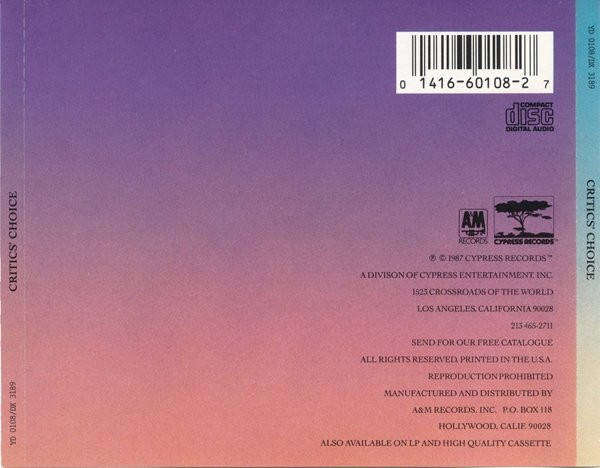 CD - Various - Critics Choice