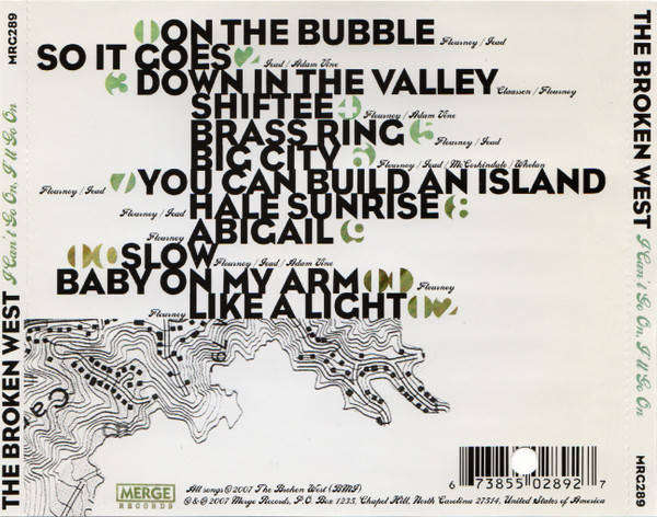 CD - The Broken West - I Can't Go On, I'll Go On