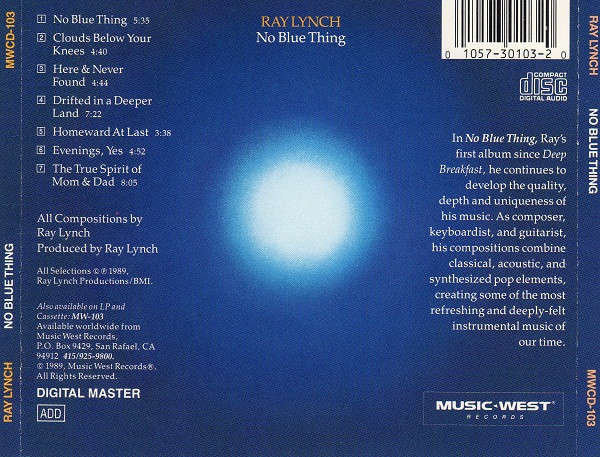CD - Ray Lynch - No Blue Thing
