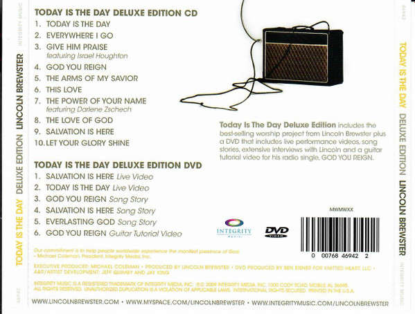 CD - Lincoln Brewster - Today Is The Day (Deluce Edition Cd + Dvd)