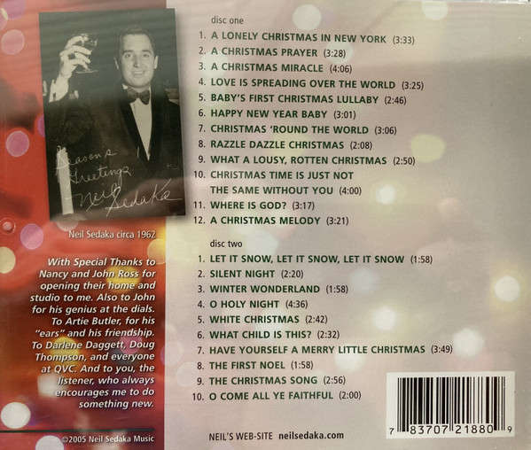 CD - Neil Sedaka - The Miracle Of Christmas (2cd)