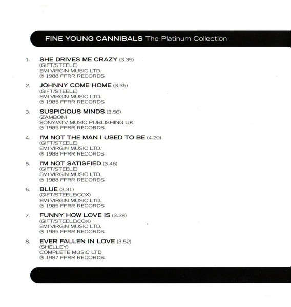 CD - Fine Young Cannibals - The Platinum Collection