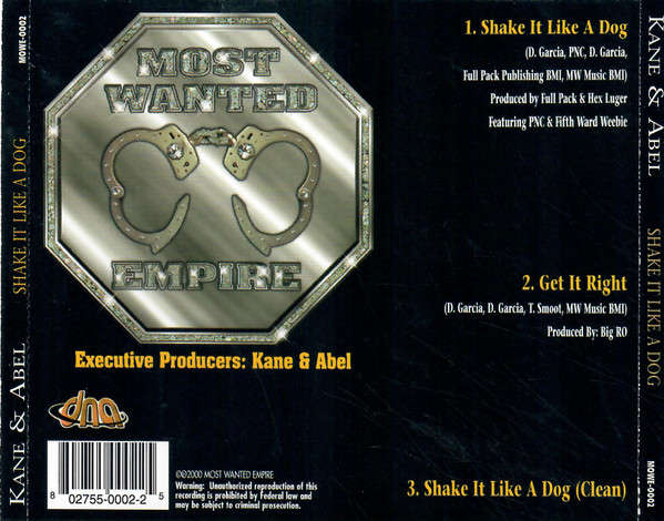 CD - Kane & Abel - Shake It Like A Dog