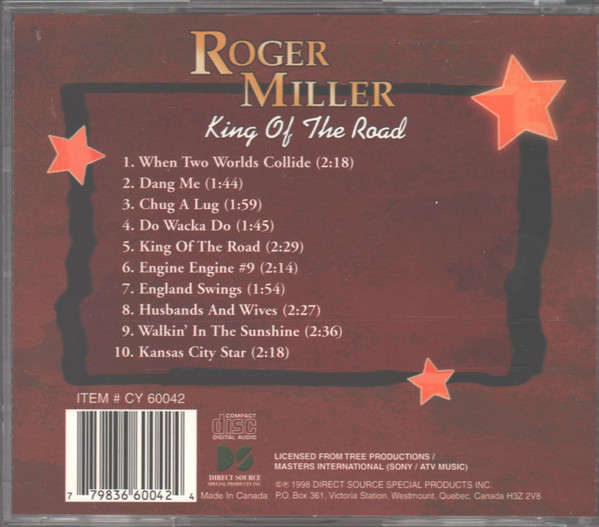 CD - Roger Miller - King Of The Road Country Gold