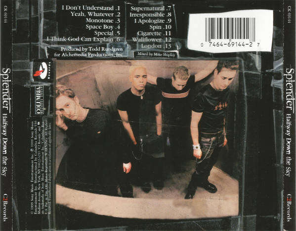 CD - Splender - Halfway Down The Sky