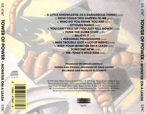 CD - Tower Of Power - Monster On A Leash