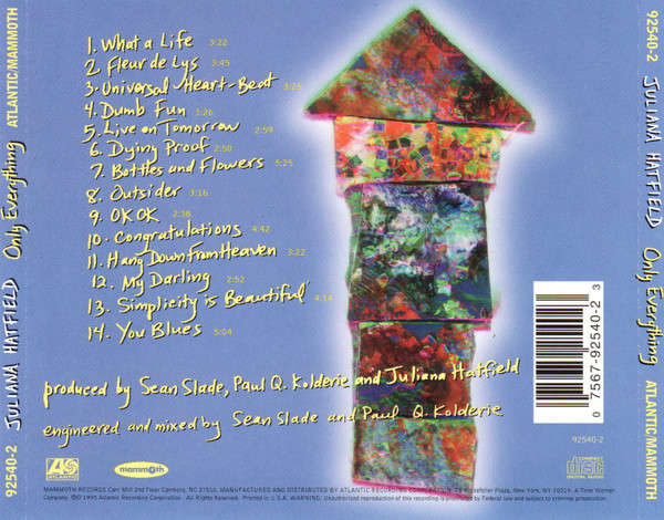 CD - Juliana Hatfield - Only Everything