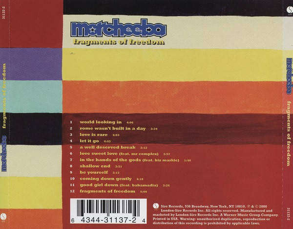 CD - Morcheeba - Fragments Of Freedom
