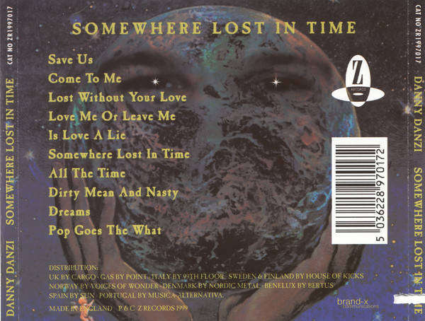 CD - Danny Danzi - Somewhere Lost In Time