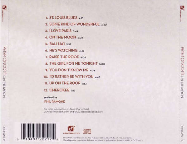 CD - Peter Cincotti - On The Moon
