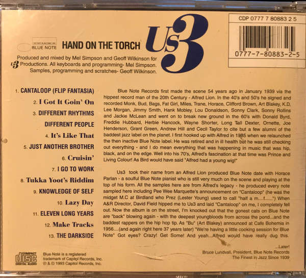 CD - Us3 - Hand On The Torch