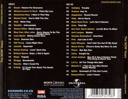 CD - NOW Years The Best Of NOW 1995-2005 (2cd)