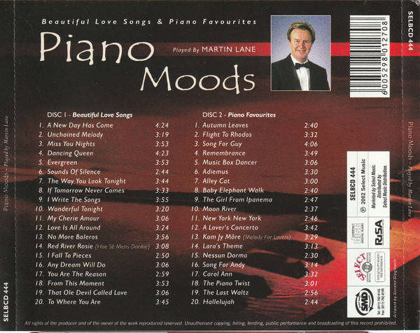 CD - Martin Lane - Piano Moods (2cd)