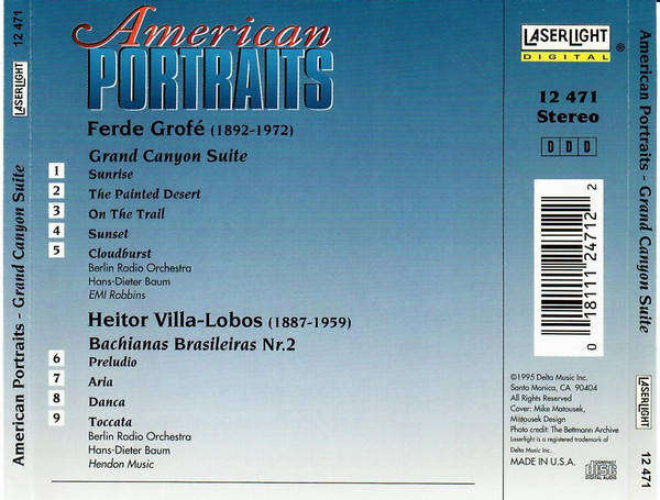 CD - American Portraits - Grand Canyon Suite