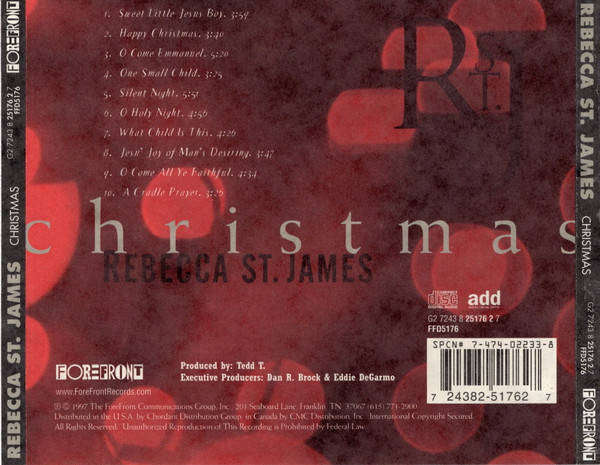 CD - Rebecca St. James - Christmas