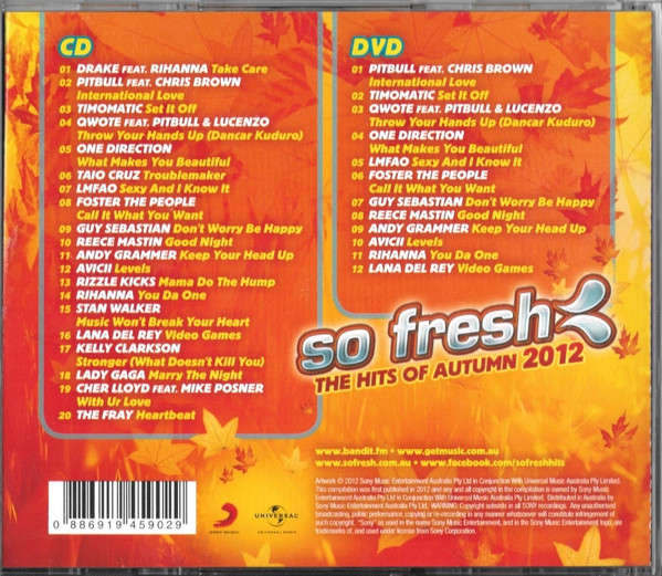 CD - Various - So Fresh: The Hits Of Autumn 2012 CD+DVD - 88691945902