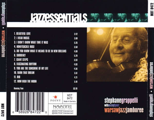 CD - Stéphane Grappelli with McCoy Tyner - Warsaw Jazz Jamboree