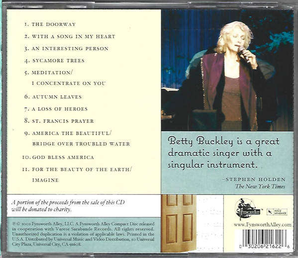 CD - Betty Buckley - The Doorway