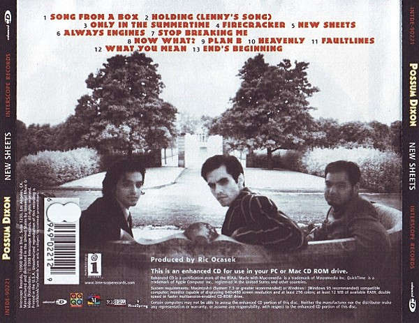 CD - Possum Dixon - New Sheets