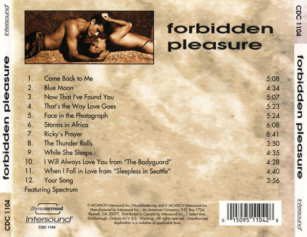 CD - Spectrum - Forbidden Pleasure
