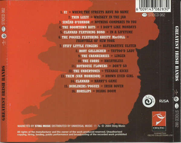 CD - Greatest Irish Bands (Cd + Dvd)