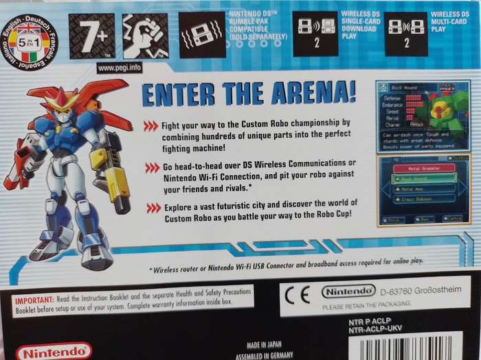 Nintendo DS - Custom Robo Arena