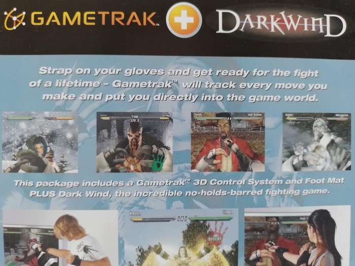 PS2 - Gametrak Dark Wind (Gametrak motion sensor system required)