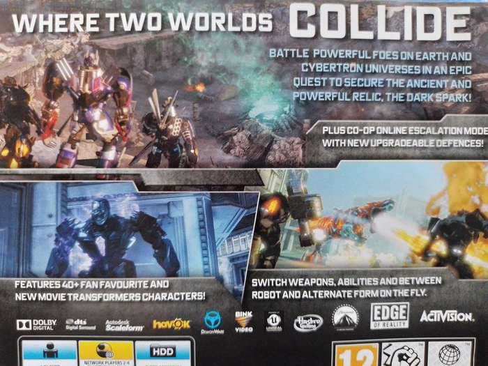 PS4 - Transformers Rise of The Dark Spark