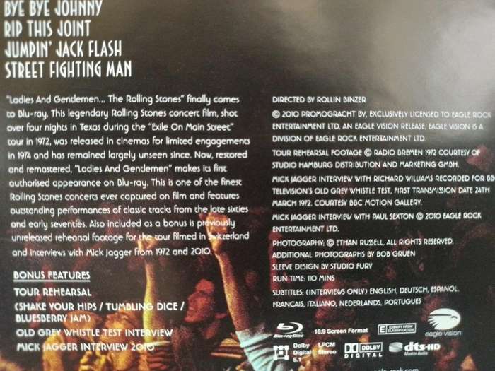 Blu-Ray - The Rolling Stones Ladies & Gentlemen