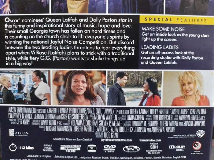 DVD - Joyful Noise - Latifah Dolly Parton