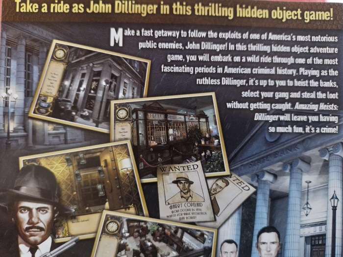 PC - Amazing Heists Dillinger - Hidden Object Game