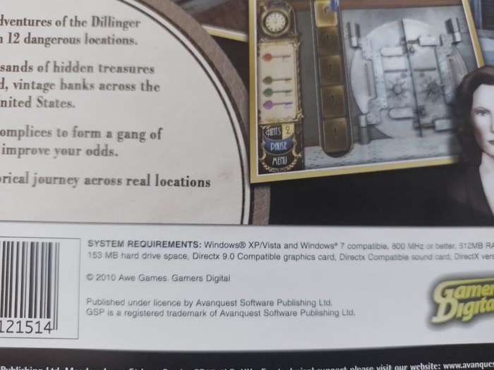 PC - Amazing Heists Dillinger - Hidden Object Game