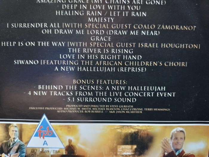DVD - Michael W.Smith A New Hallelujah (NTSC)