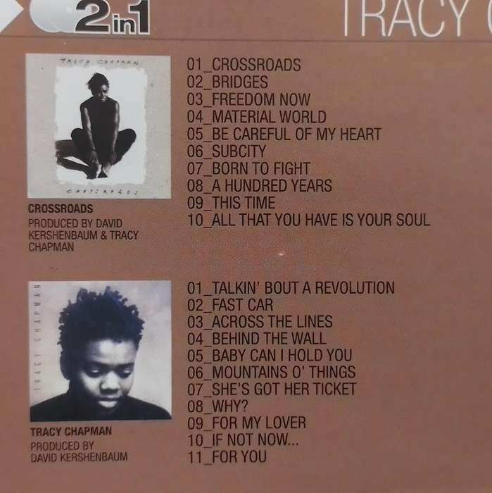 CD - Tracy Chapman - Crossroads + Tracy Chapman (2cd) CDWT 1218