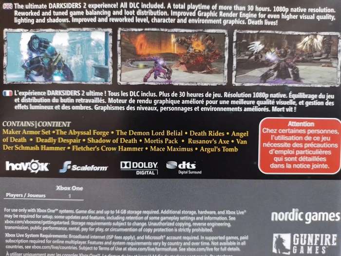 Xbox ONE - Darsiders II Deathinitive Edition