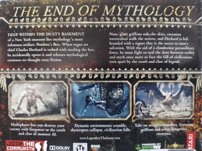 PS3 - Legendary