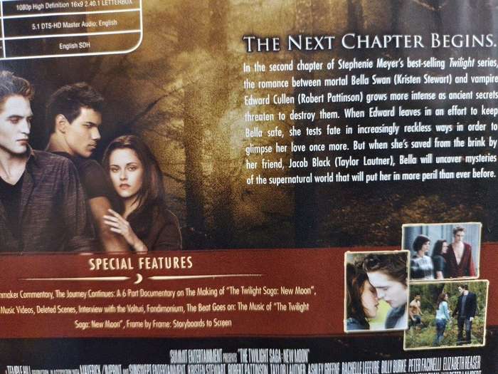 Blu-ray - The Twilight Saga New Moon
