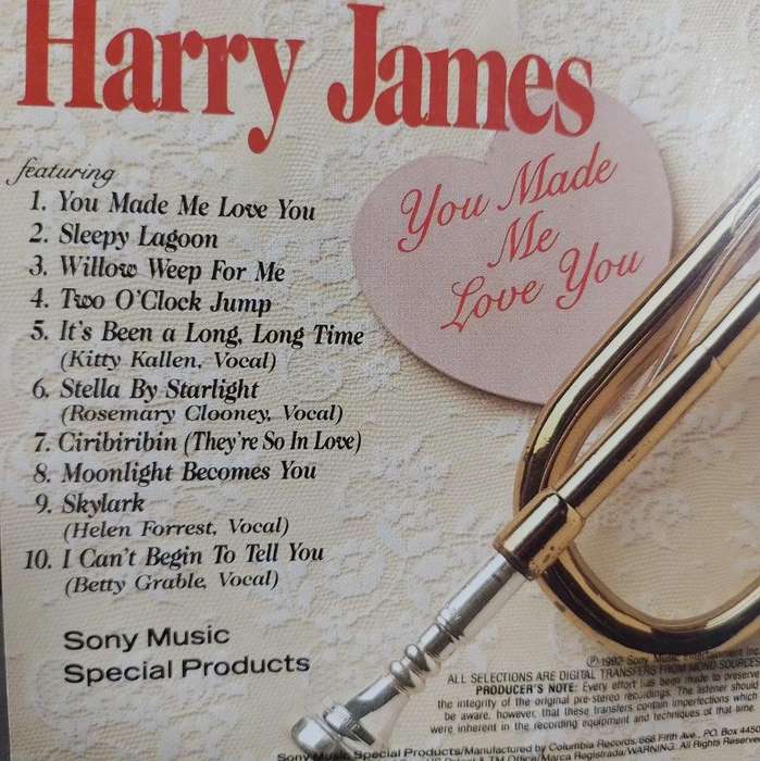 CD - Harry James - You Made Me Love You