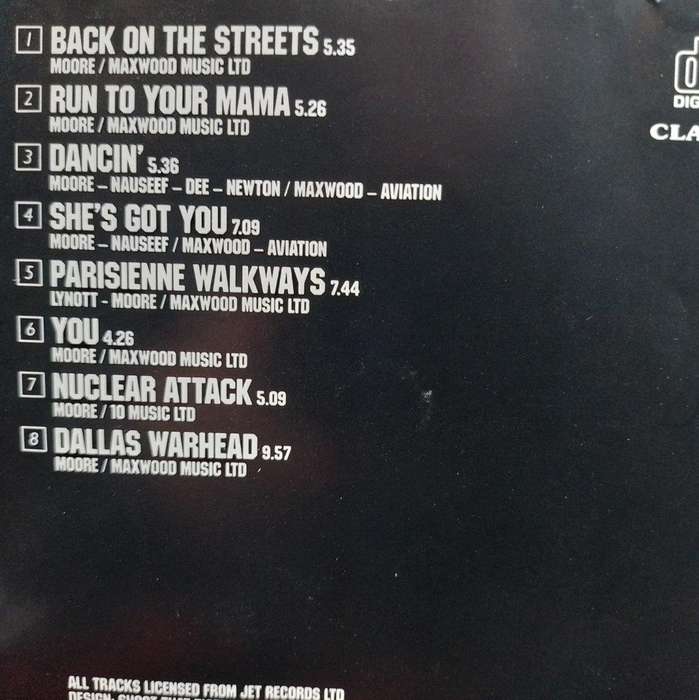 CD - Gary Moore - Live At The Marquee -  CLACD 211