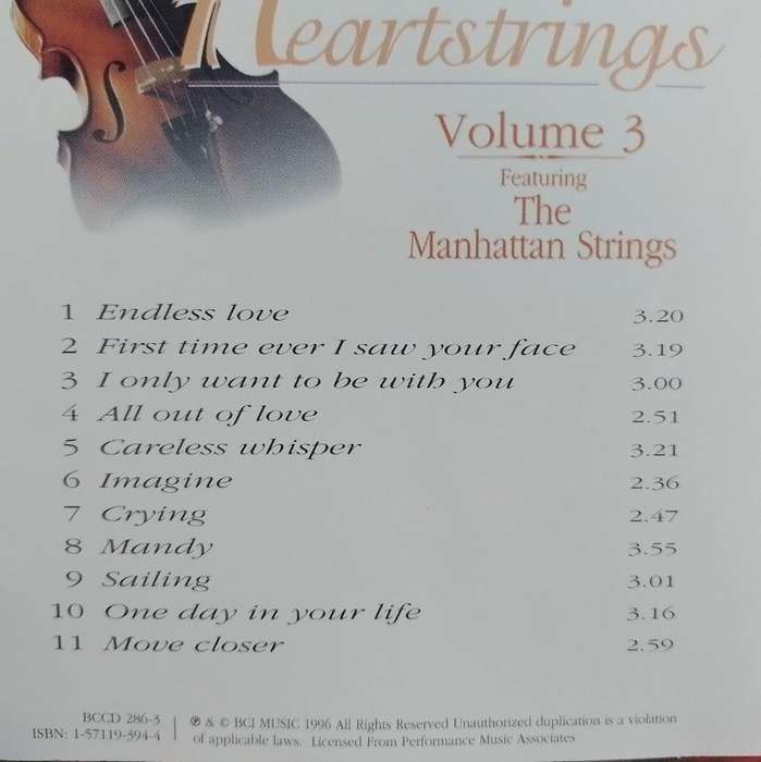 CD - Heart Strings Volume 3