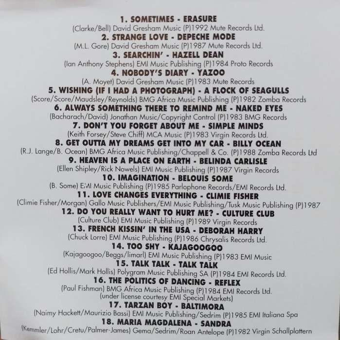 CD - The Best Eighties Album In The World...Ever! Volume 1 (2cd)