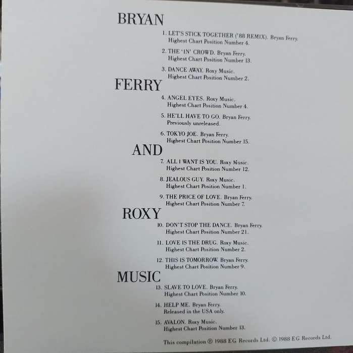 CD - Bryan Ferry - The Ultimate Collection
