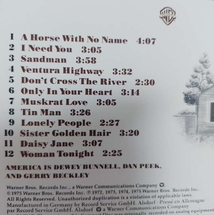 CD - America - History America's Greatest Hits