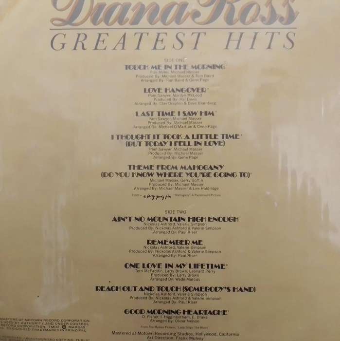 LP - Diana Ross Greatest Hits