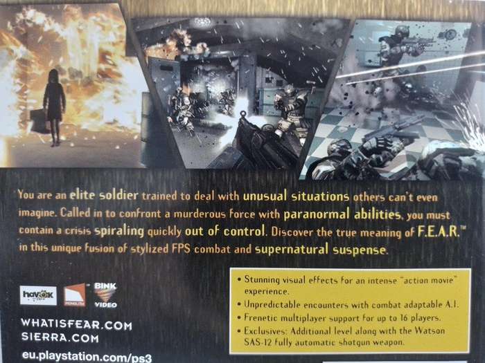 PS3 - Fear First Encounter Assault Recon