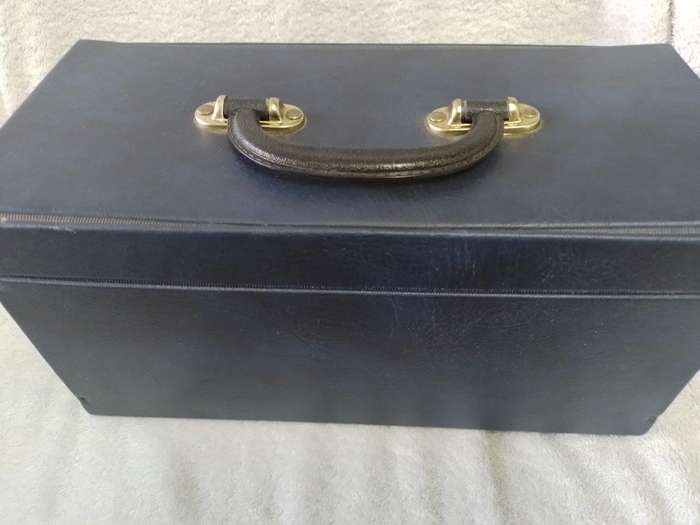 Vintage His Master Voice Leatherette PVC CD Carry Case Holds 20 CD