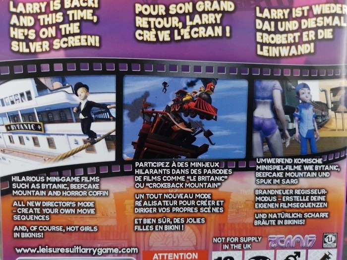 PS3 - Leisure Suit Larry Box Office Bust