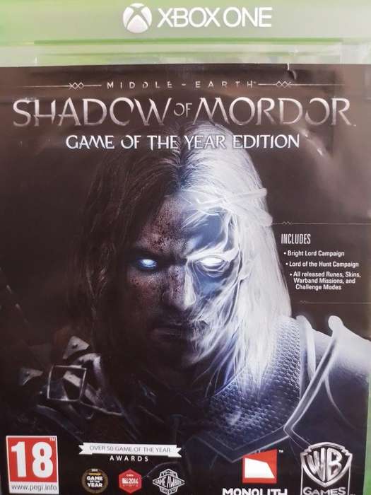 Xbox ONE - Middle Earth Shadow of Mordor (Game of the Year Edition)